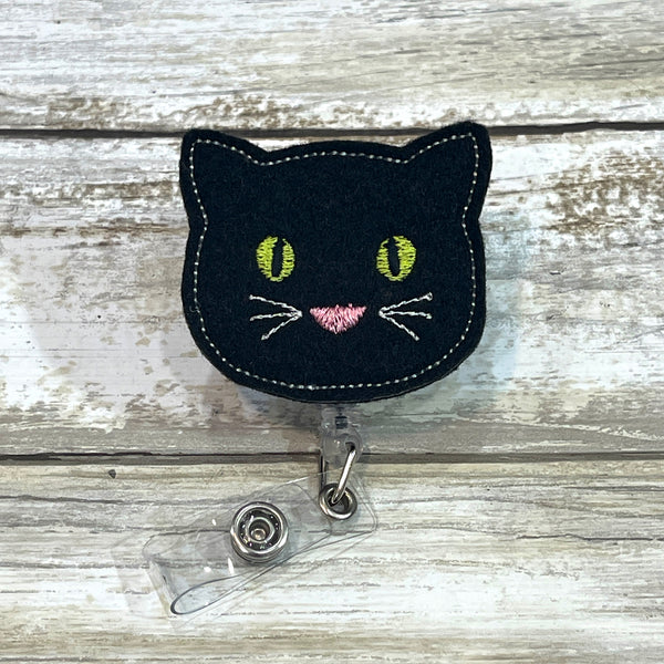 Cat Head Badge Reel