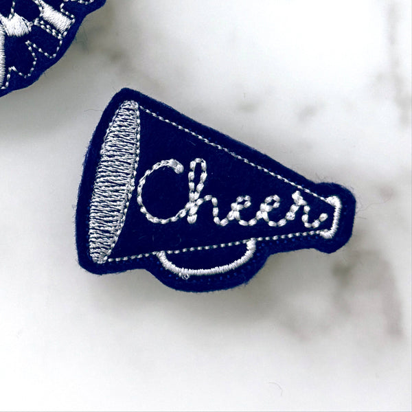 Cheer Megaphone Feltie Clip | Choose Your Team Colors