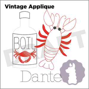 Crawfish & Boil Seasoning Applique