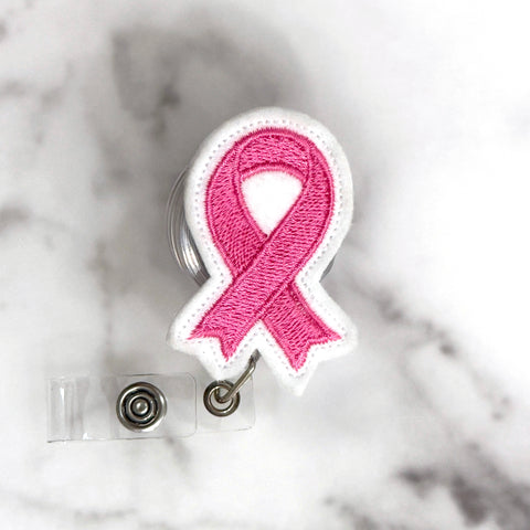 Cancer Awareness Ribbon Badge Reel