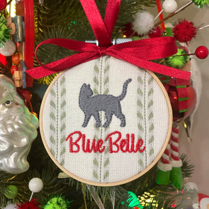 Custom Cat Ornament Hoop