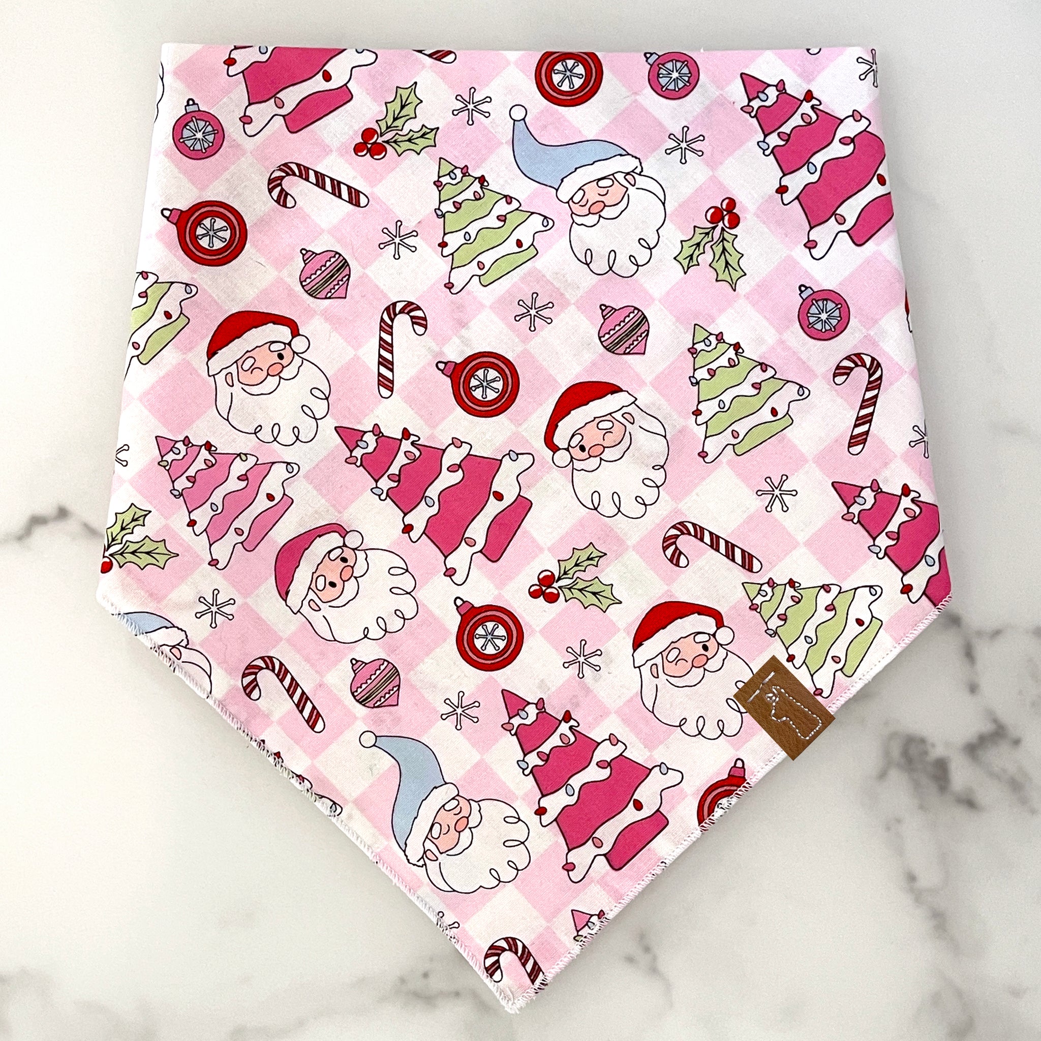 Market Winter Bandanas | Checkered Santas