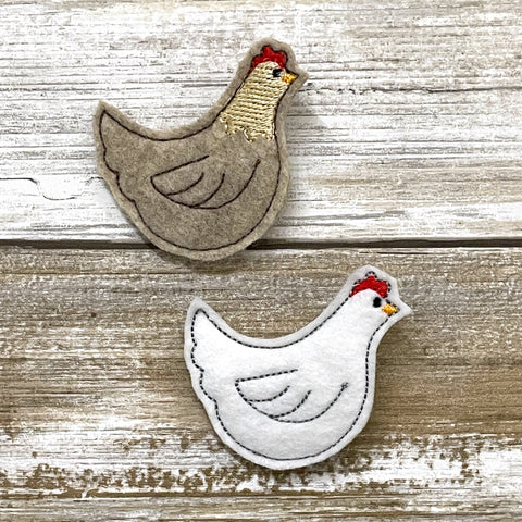 Chicken Feltie Clip