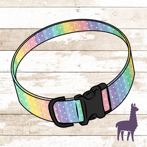 Rainbow Polka-dot Pet Collar
