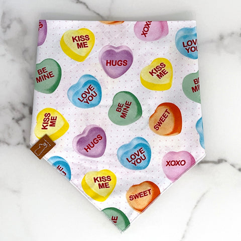 Market Spring Bandanas | Conversation Candy Hearts