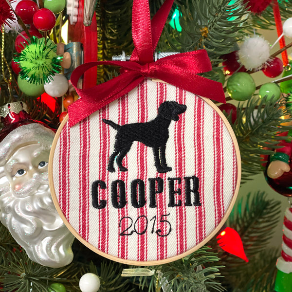 Custom Dog Ornament Hoop