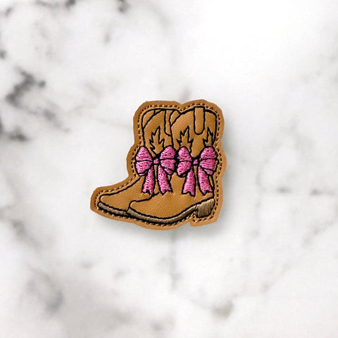 Cowboy Boots with Bows Clip