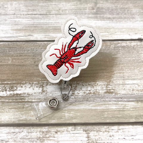 Crawfish Badge Reel