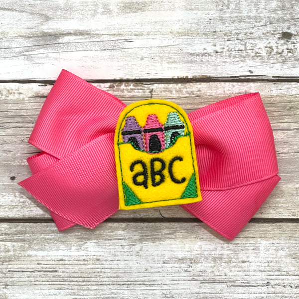 Crayon Box Feltie Clip | ABC