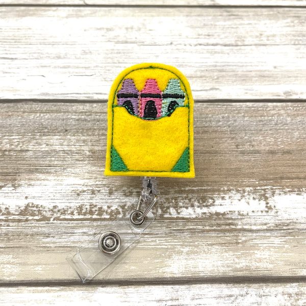 Crayon Badge Reel