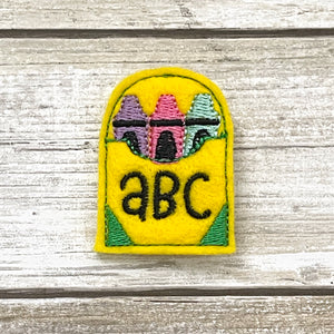 Crayon Box Feltie Clip | ABC