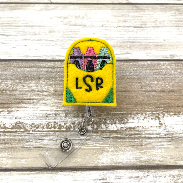 Crayon Badge Reel | MONOGRAM