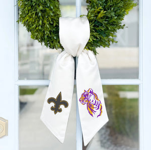 Wreath Sash | Fleur De Lis & Tiger