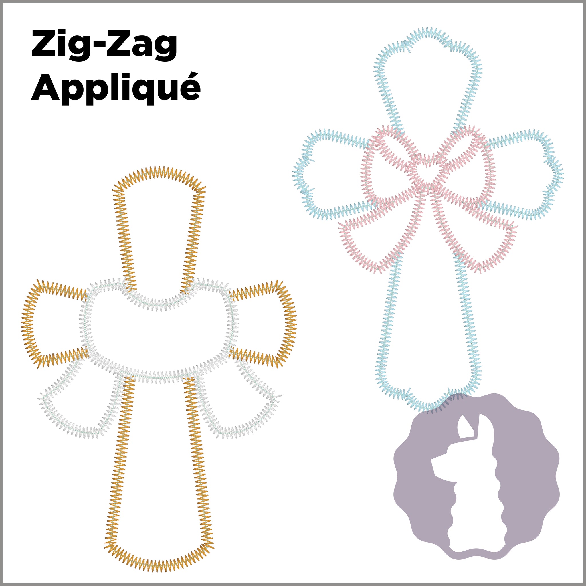 Cross with Sash/Bow Appliqué | ZIG-ZAG