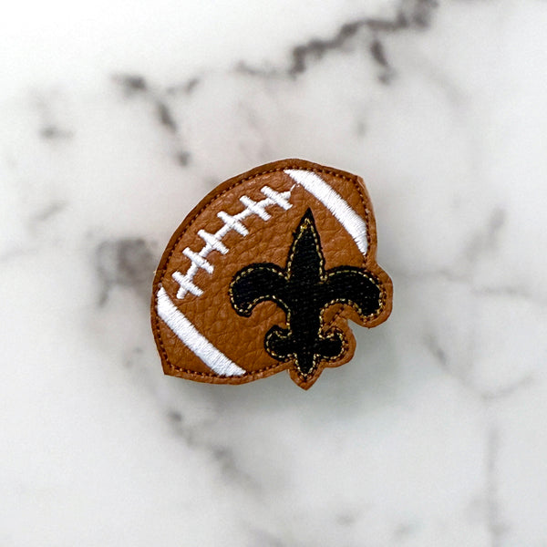 Fleur De Lis Football Feltie Clip