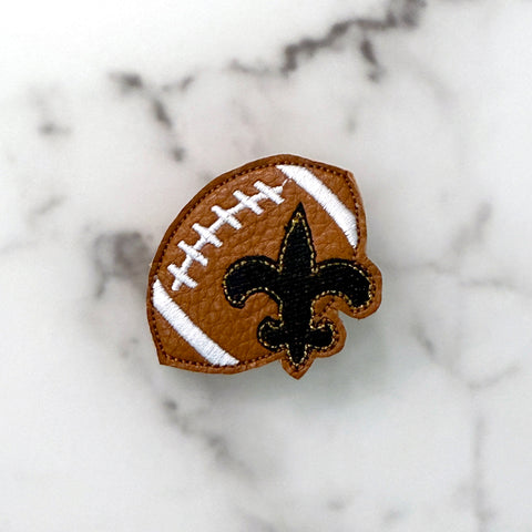 Fleur De Lis Football Feltie Clip