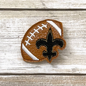 Fleur De Lis Football Feltie Clip