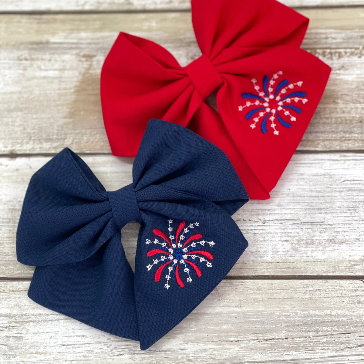 Fireworks Large Sailor Bow | OPTIONS โ The Little Llama co