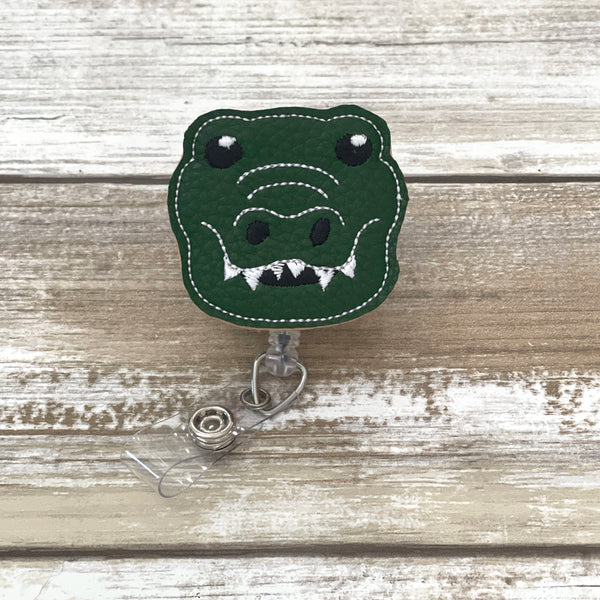 Gator Badge Reel | LEATHER