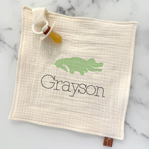 Baby Pacifier Lovey | Alligator