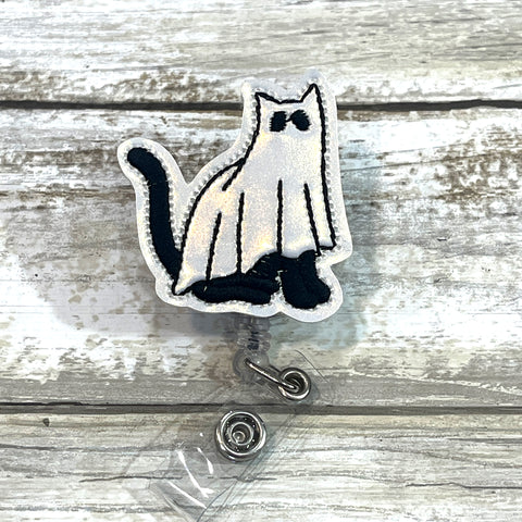 Ghost Cat Badge Reel