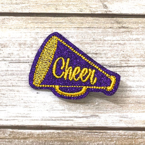 Cheer Megaphone Feltie Clip | GLITTER