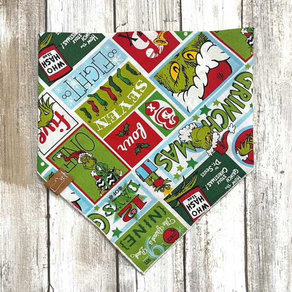 Market Winter Bandanas | Mean Green Santa