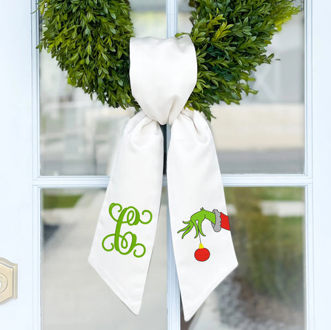 Wreath Sash | Christmas Meanie