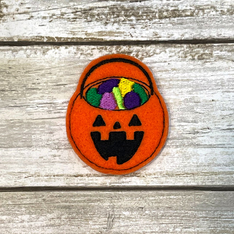 Halloween Candy Bucket Feltie Clip