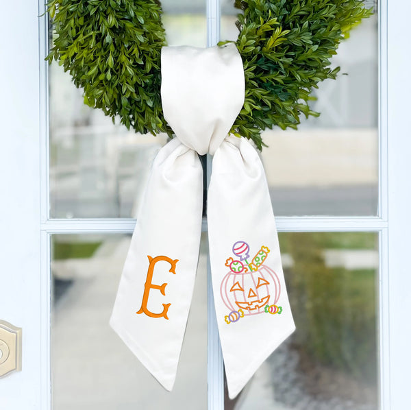 Wreath Sash | Candy Bucket Outline