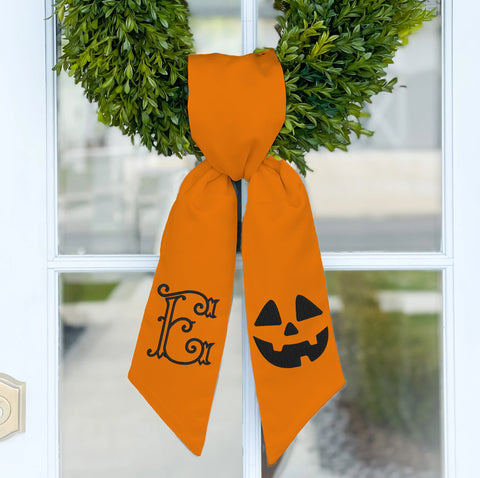 Wreath Sash | Jack-o-lantern