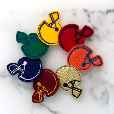 Football Helmet Feltie Clip | Choose Your Team Colors