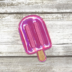 Holographic Popsicle Feltie Clip