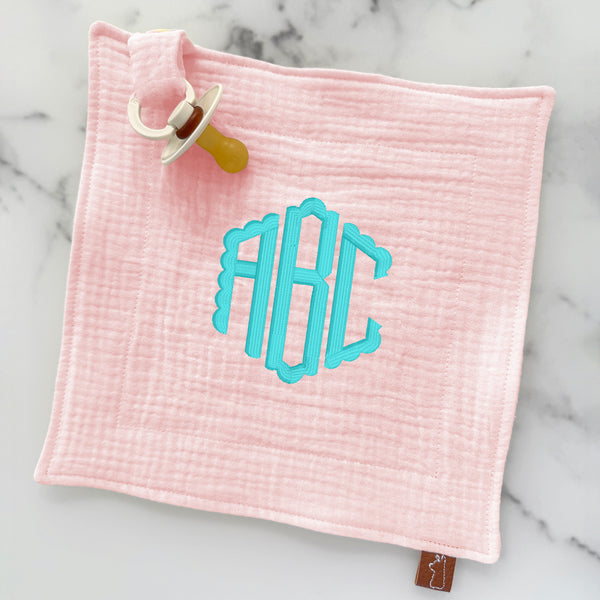 Baby Pacifier Lovey | Monogram
