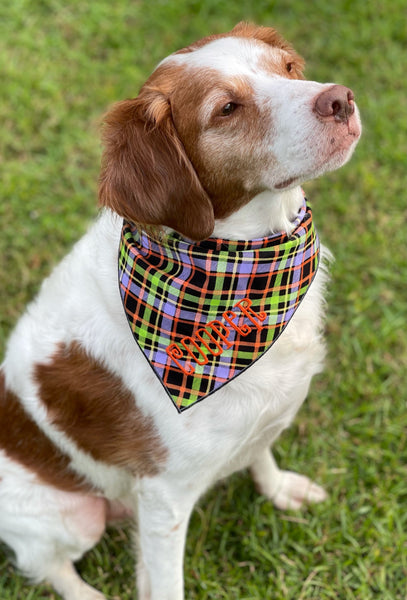 Market Fall Bandanas | Jack-o-lanterns & Ghosts on Orange