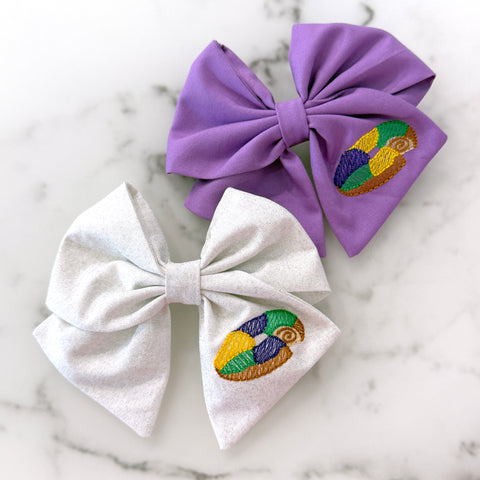 King Cake Large Sailor Bow