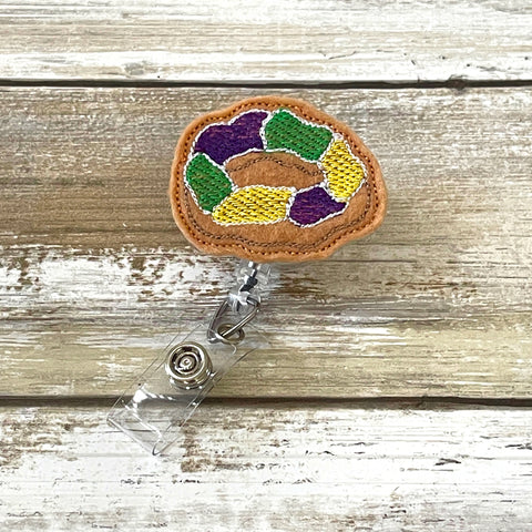 King Cake Badge Reel