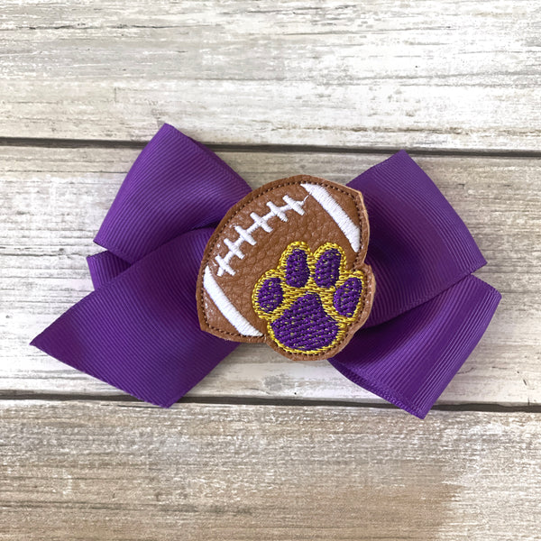 Tigers Football Feltie Clip