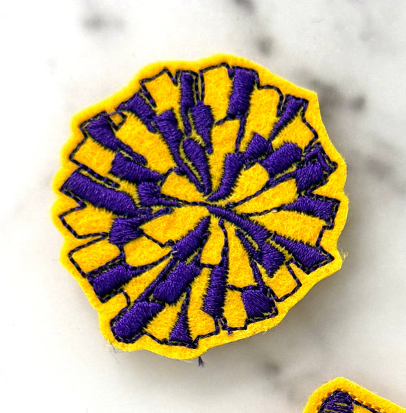 Cheer Pom Pom Feltie Clip | Choose Your Team Colors