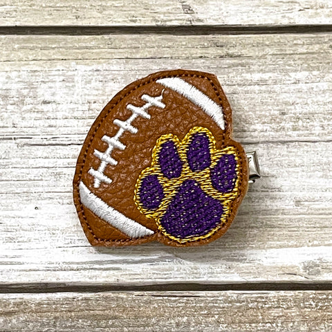 Tigers Football Feltie Clip