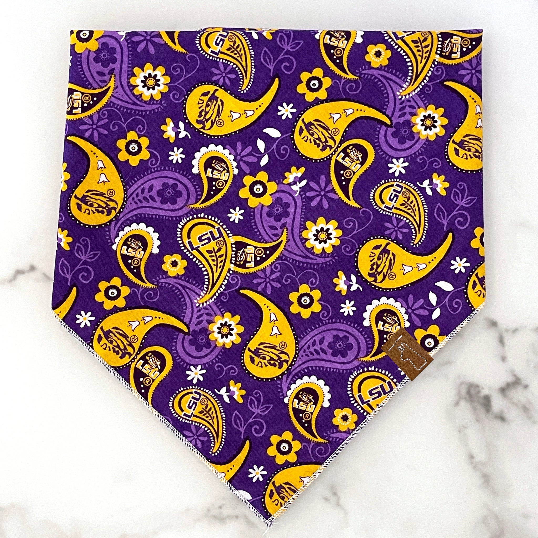 Market Bandanas | Purple & Gold Paisley