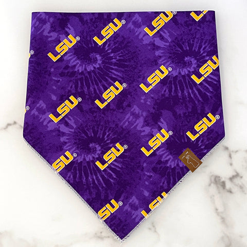 Market Bandanas | Purple & Gold Tie-dye