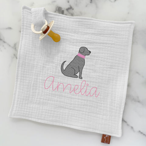 Baby Pacifier Lovey | Labrador Dog