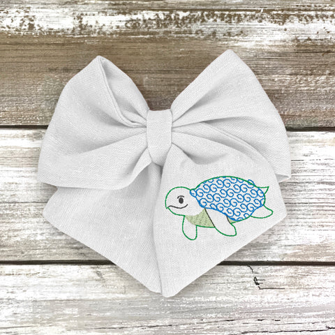 Sea Turtle Mascot Bow | OPTIONS