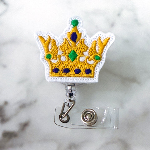 Mardi Gras Crown Badge Reel