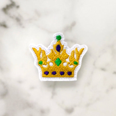 Mardi Gras Crown Feltie Clip