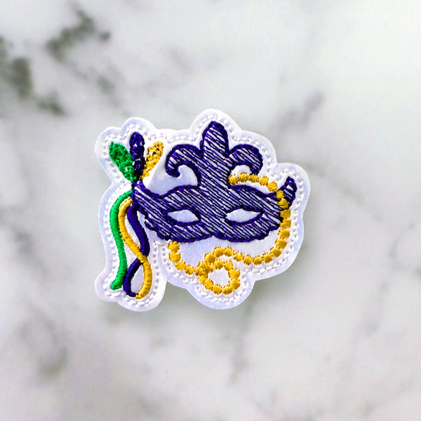 Mardi Gras Mask Feltie Clip