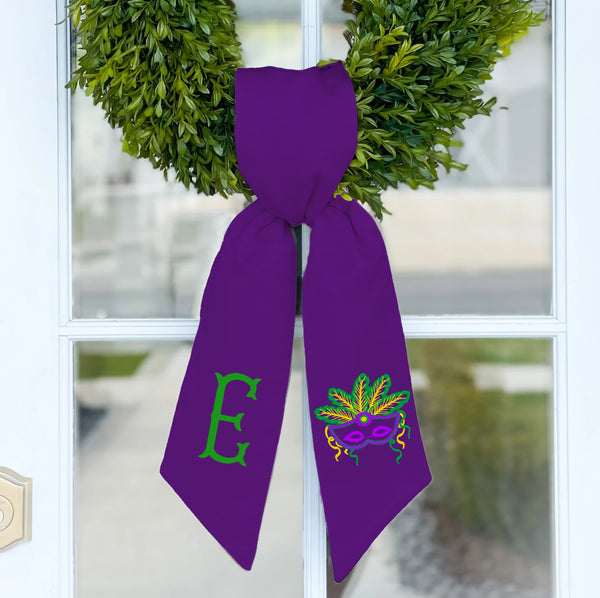 Wreath Sash | Mardi Gras Mask