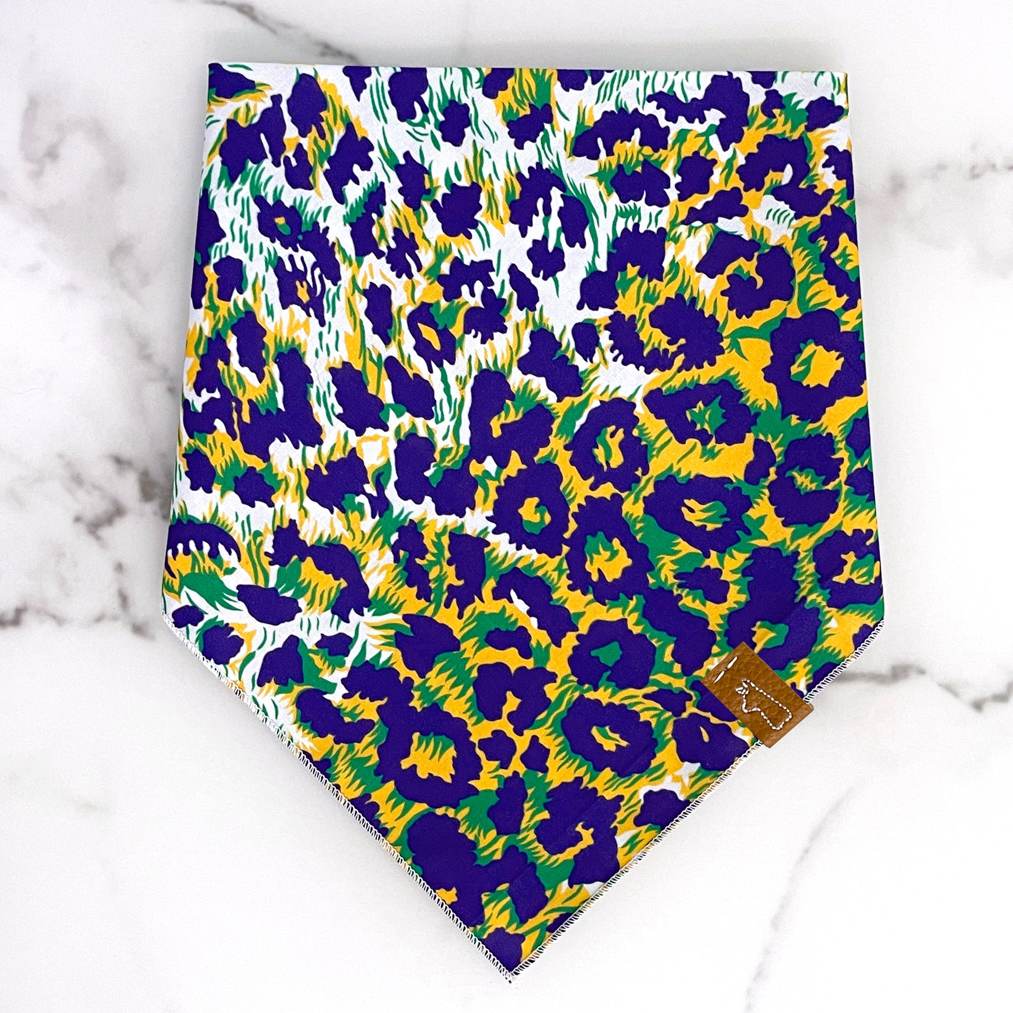 Market Spring Bandanas | Mardi Gras Cheetah Print