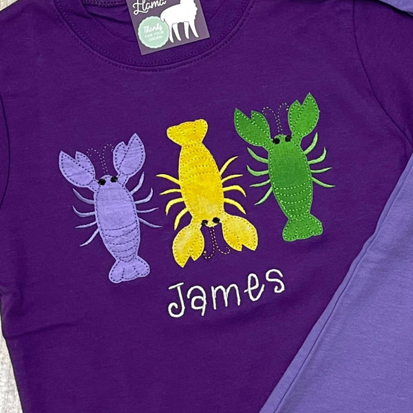 Crawfish Trio Appliqué | BOY